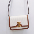Burberry tb bag 帆布拼接側背包_3