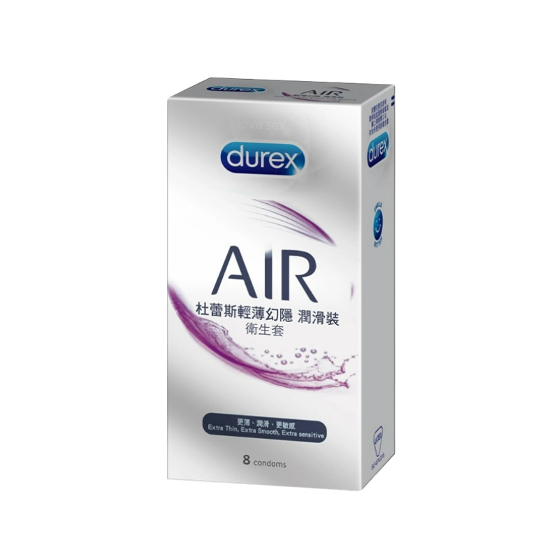 Durex 杜蕾斯 AIR輕薄幻隱潤滑裝保險套 8入