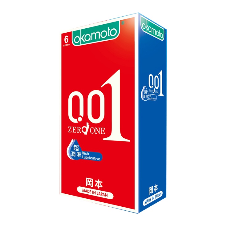 Okamoto岡本0.01RL超潤滑保險套 6入