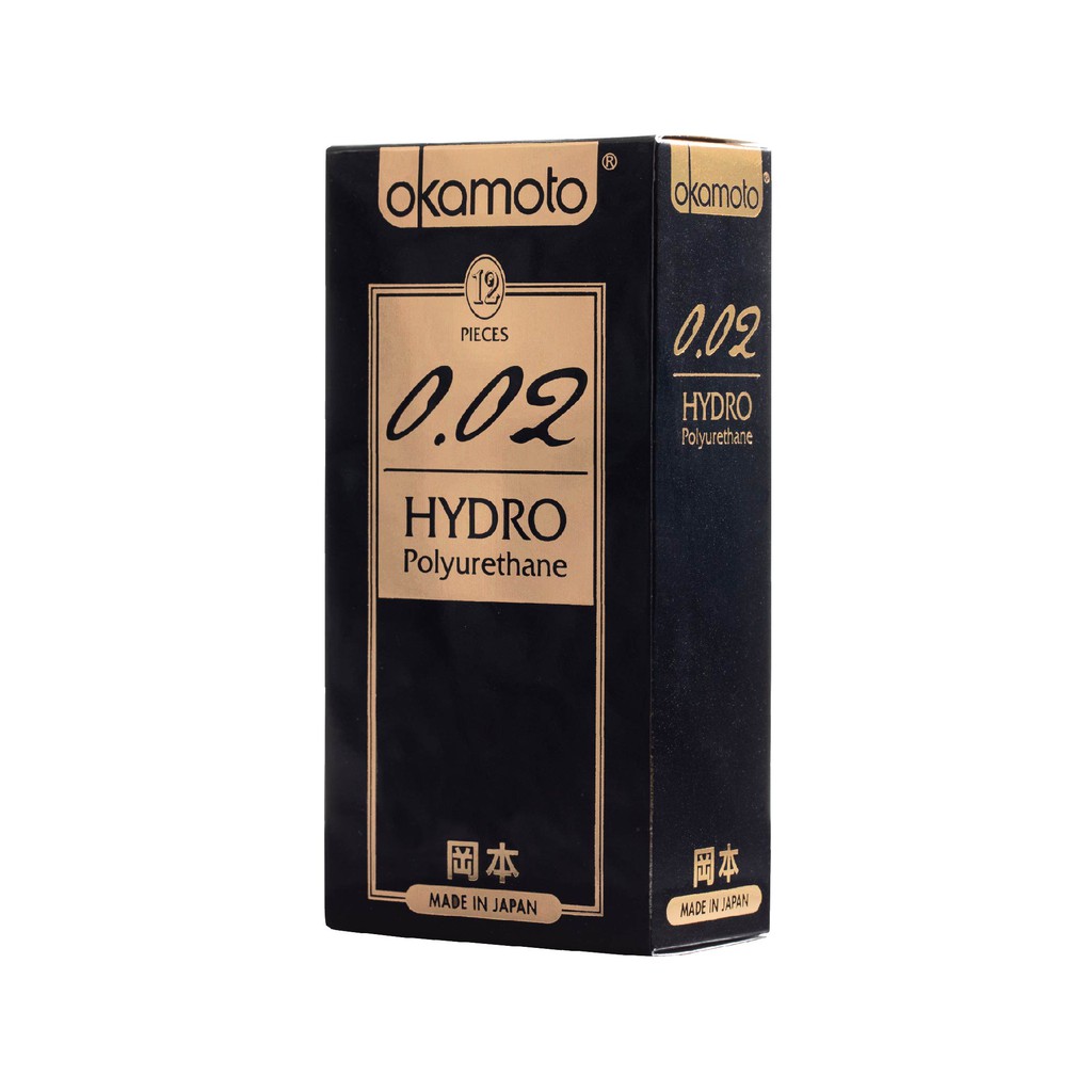 岡本 002HYDRO水感勁薄保險套 12入