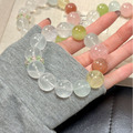 「晨霧花語」白幽靈 &times; 粉晶 &times; 太陽石能量手鍊_2