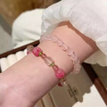 莓光戀語．草莓晶 &times; 莫桑比克粉晶 &times; 薔薇輝 &times; 橄欖石精品能量手串_5