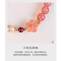 桃語初綻｜草莓晶珍珠石榴石手鍊_1