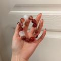 緋霞之願｜紅膠花 &times; 紅瑪瑙 &times; 白幽靈手串_4