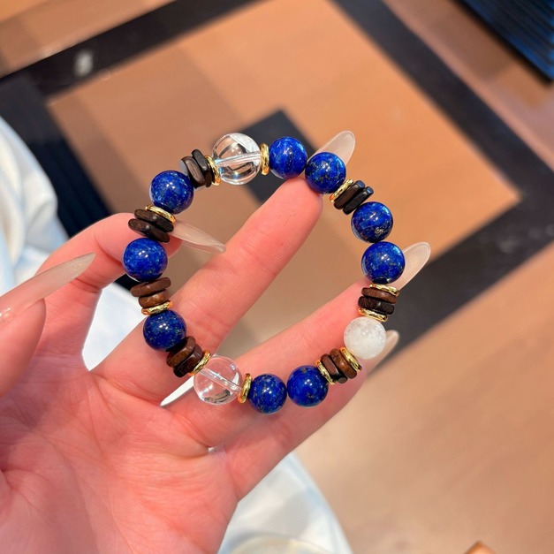蒼海星辰聖語．青金白幽靈能量手串