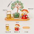 【聚寶迎財】天然水晶招財樹財神擺件_3