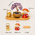 【聚寶迎財】天然水晶招財樹財神擺件_1