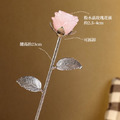【晨露玫瑰】天然水晶玫瑰花擺件_5
