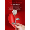 【晨露玫瑰】天然水晶玫瑰花擺件
