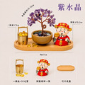 【聚寶迎財】天然水晶招財樹財神擺件_1