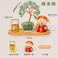 【聚寶迎財】天然水晶招財樹財神擺件_2
