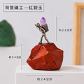 【礦脈之光】天然原石礦工擺件_3