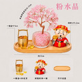 【聚寶迎財】天然水晶招財樹財神擺件_4