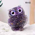 七彩貓頭鷹擺件_3