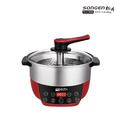 SONGEN松井 - まつい智慧升降湯料分離多功能料理鍋/電火鍋/電飯鍋/蒸煮鍋 KR-835C