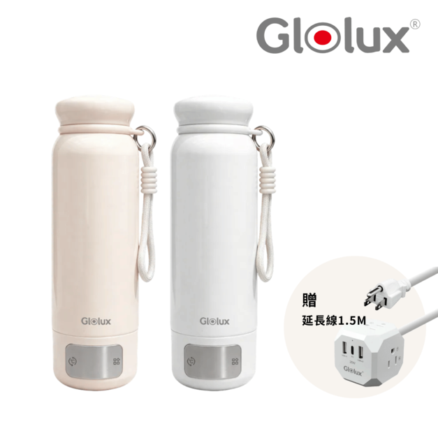 Glolux - 第三代316智慧溫控旅人瓶 + 贈1.5M延長線