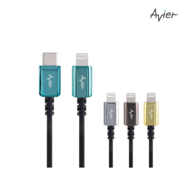 【Avier】CLASSIC USB C to Lightning 編織高速充電傳輸線1M(顏色任選)