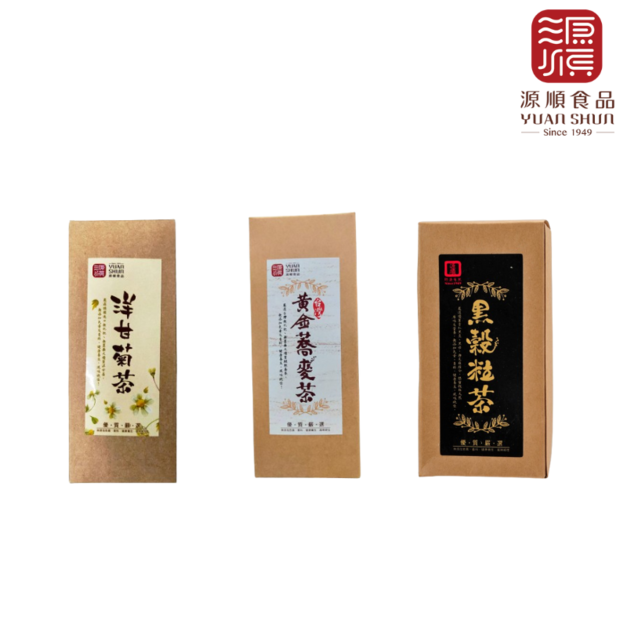 源順食品  台灣黃金蕎麥茶/黑穀粒茶/洋甘菊茶--口味任選 |  4入