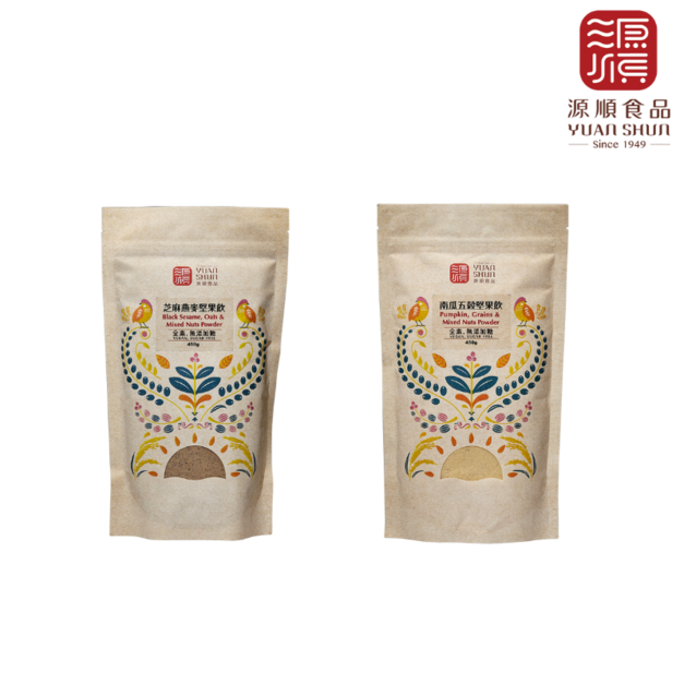 源順食品  芝麻燕麥堅果飲/南瓜五穀堅果飲-口味任選 |  4入