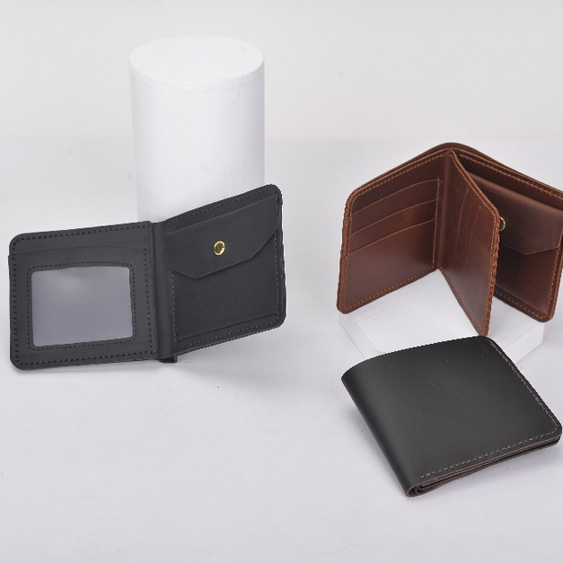《真皮系列》經典男士短夾