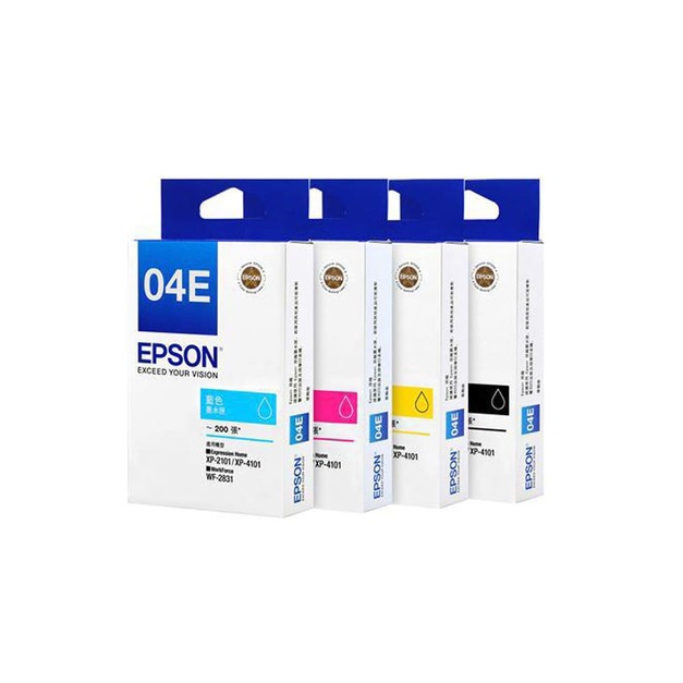 EPSON T04E 原廠墨水匣 墨水｜T04E150 黑、T04E250 藍、T04E350 紅、T04E450 黃｜適 XP-2101、WF-2831