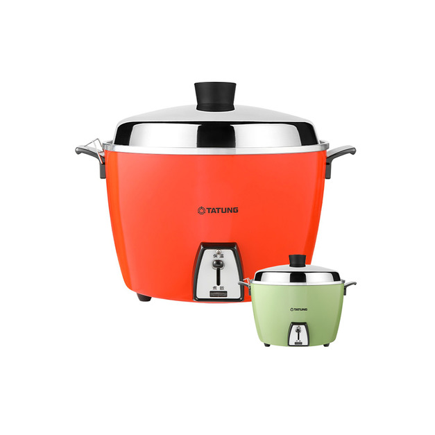 TATUNG 大同 10人份電鍋-經典鋁外鍋系列(TAC-10L-DR 朱紅色、TAC-10L-DG 翠綠色)