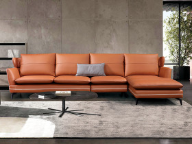 Hennessy軒尼詩｜L型貓抓皮沙發