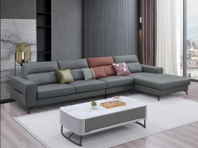 Javik雅維克｜L型貓抓皮沙發