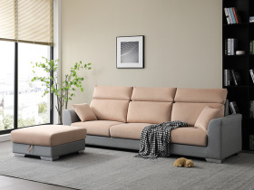 Wenheke溫荷克｜L型貓抓皮沙發