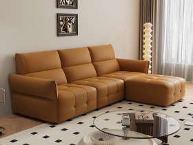 凱莉｜L型貓抓皮沙發