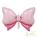 藍/粉色蝴蝶結-鋁箔氣球_1