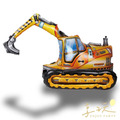 立體挖土機－鋁箔氣球