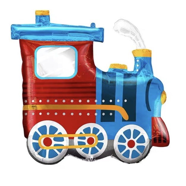 復古火車-鋁箔氣球