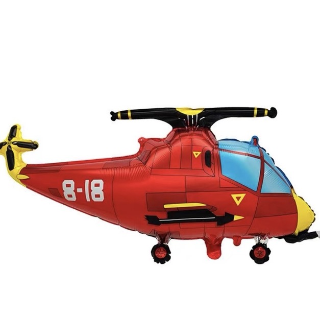 直升機-鋁箔氣球