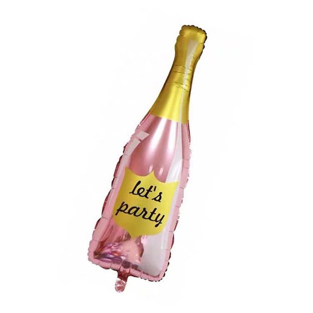 粉色酒瓶鋁箔氣球