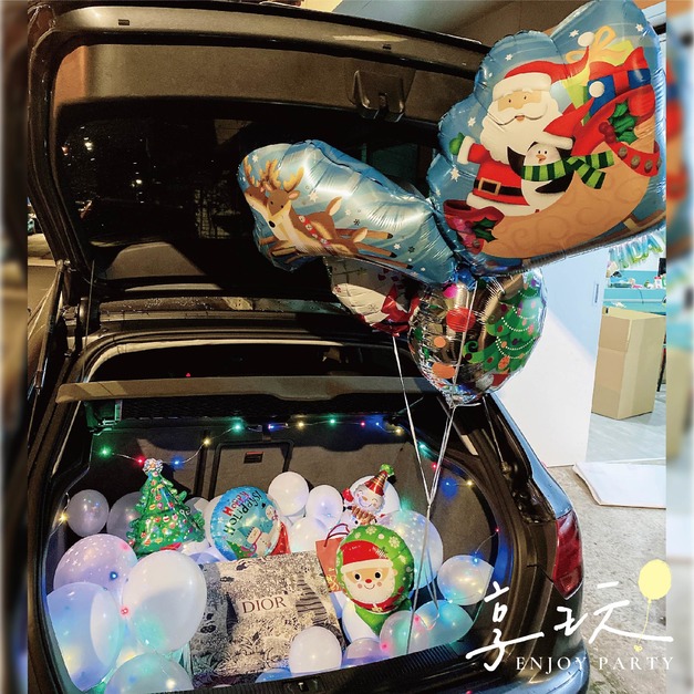 幸福聖誕-後車廂佈置