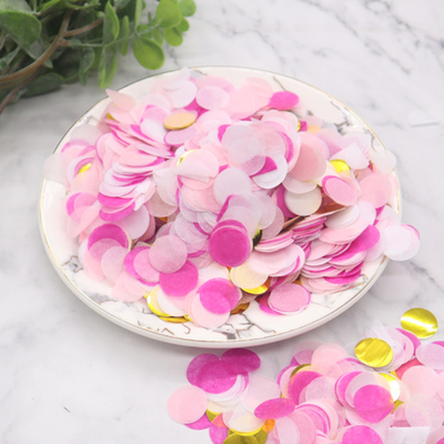 桃紅/粉/金 混色