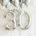 40吋銀色數字鋁箔氣球_3