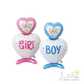 BABY BOY/GIRL站立愛心氣球