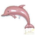 藍/粉/紫色海豚-鋁箔氣球_1