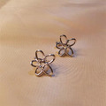 S925純銀耳骨花 小眾設計無耳洞耳夾 兩色可選_1