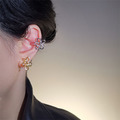 S925純銀耳骨花 小眾設計無耳洞耳夾 兩色可選