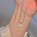 S925純銀 水滴鋯石項鍊_2