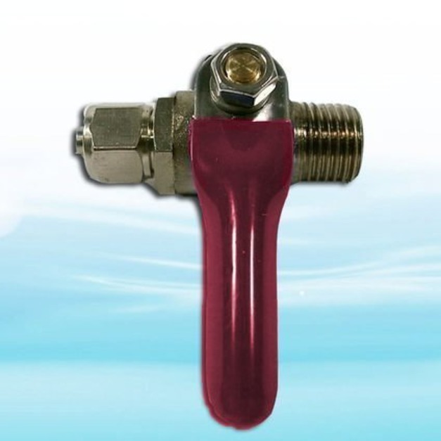 金屬球閥/考克 (適用各式淨水器、RO機、電解水機)-2分外牙3分管接