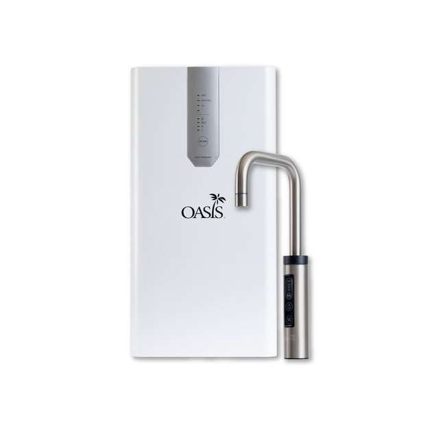美國OASIS 櫥下節能兩溫UVC飲水機｜LUXES-HOT-201 + OASIS高效三道軟水抑菌淨水器/免運含安裝