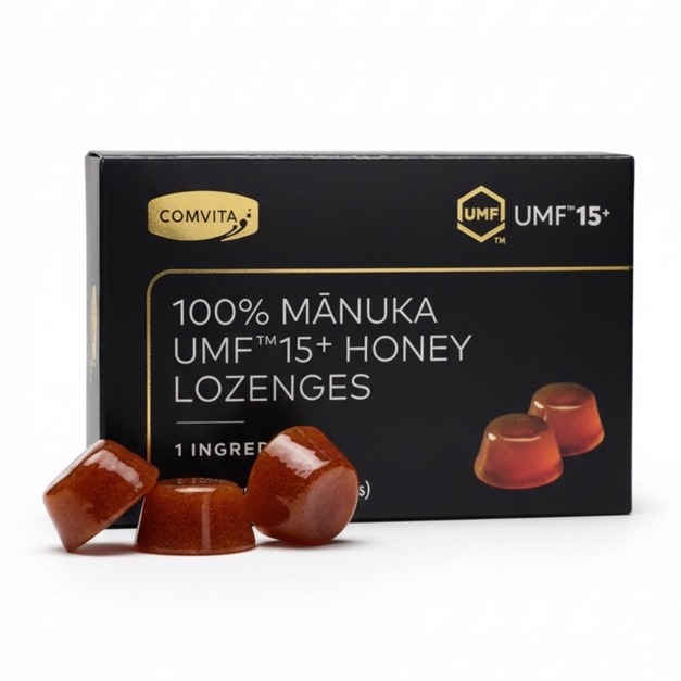 純UMF&trade;15+麥蘆卡蜂蜜潤喉糖6粒