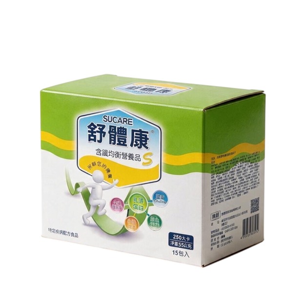 舒體康含纖均衡營養品S 55gX15包 隨身包盒裝