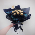 一心一意金莎花束/11顆/深黑