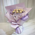 一心一意金莎花束/11顆/紫粉