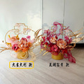 金框永生花牡丹盆花/大吉大利_2